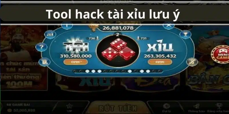 Những lưu ý khi sử dụng công cụ hack tài xỉu 