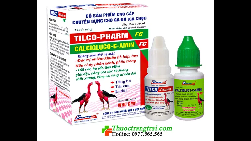 Hộp thuốc chắc xương tăng cơ dành cho gà đá